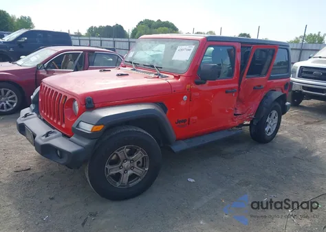 2021 Jeep Wrangler Unlimited Sport S 4X4 из США, поврежденный, VIN 1C4HJXDNXMW658930